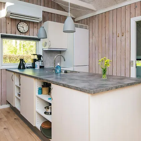 Family With Terrace And Lawn